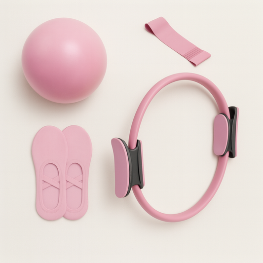 Kit Pilates Complet – Rose Pastel